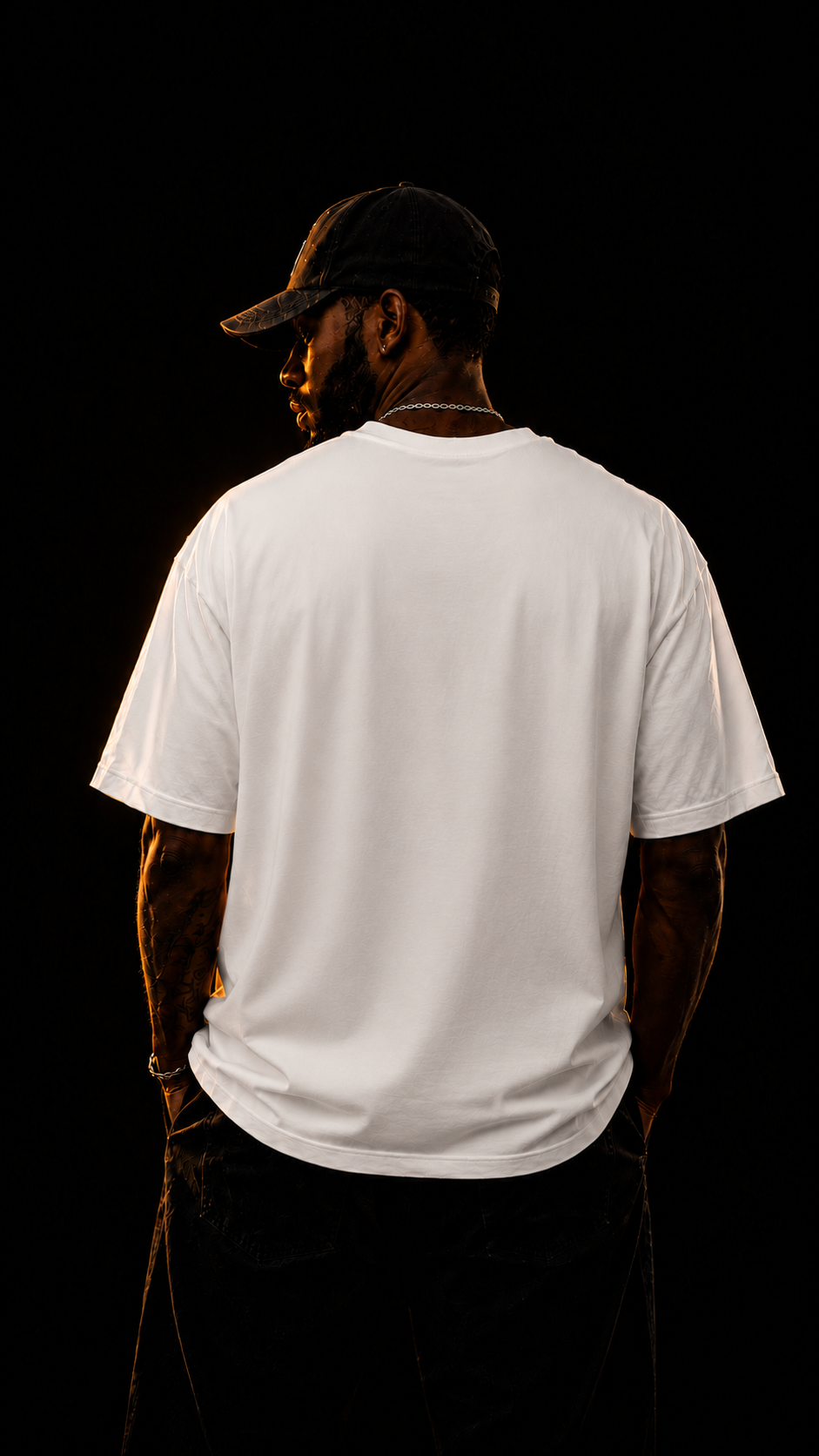 LUXZRA Front Midnight Echo™ Unisex Oversized Classic T-Shirt