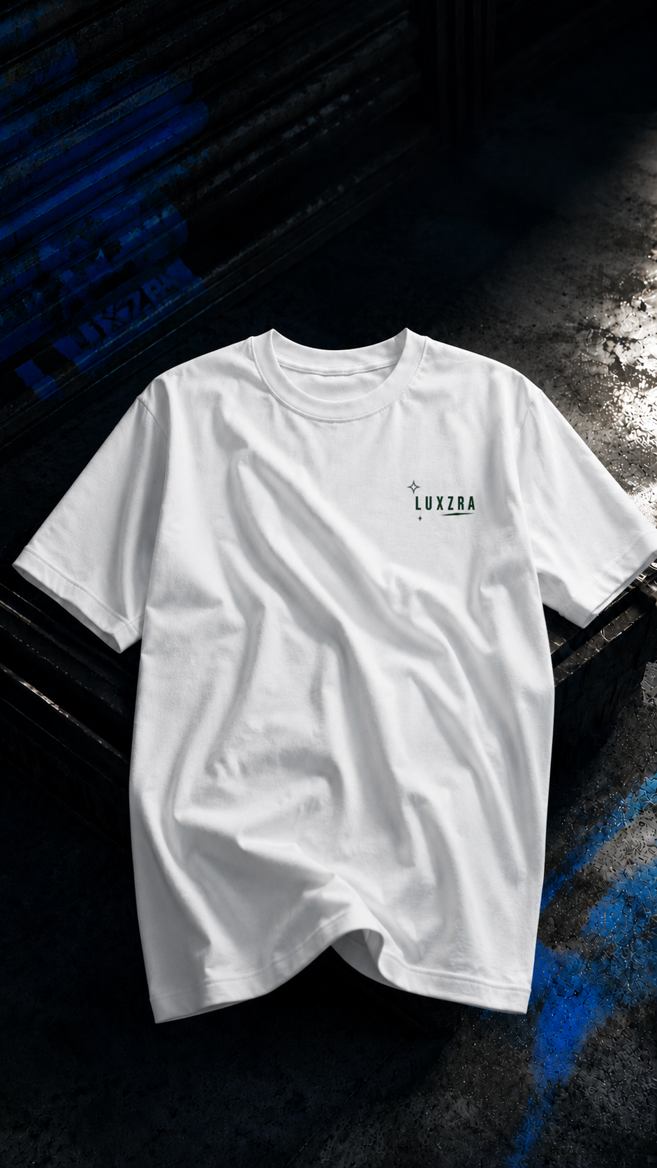 LUXZRA Front Midnight Echo™ Unisex Oversized Classic T-Shirt