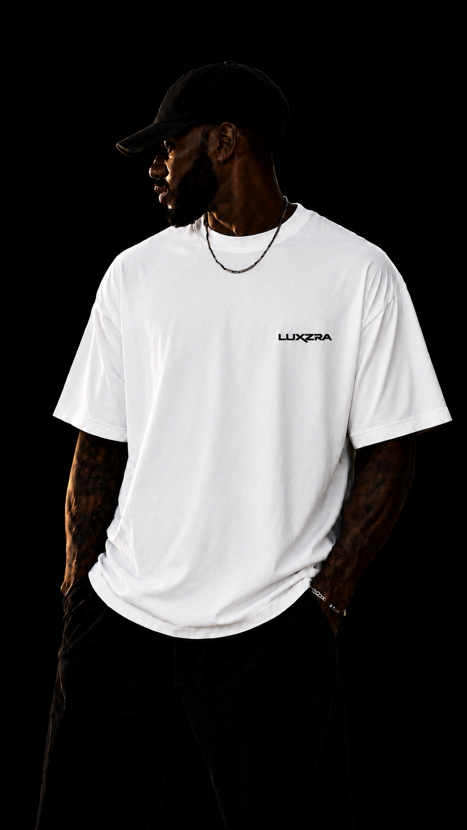 LUXZRA Shadow Signal™ Unisex Oversized Classic T-Shirt