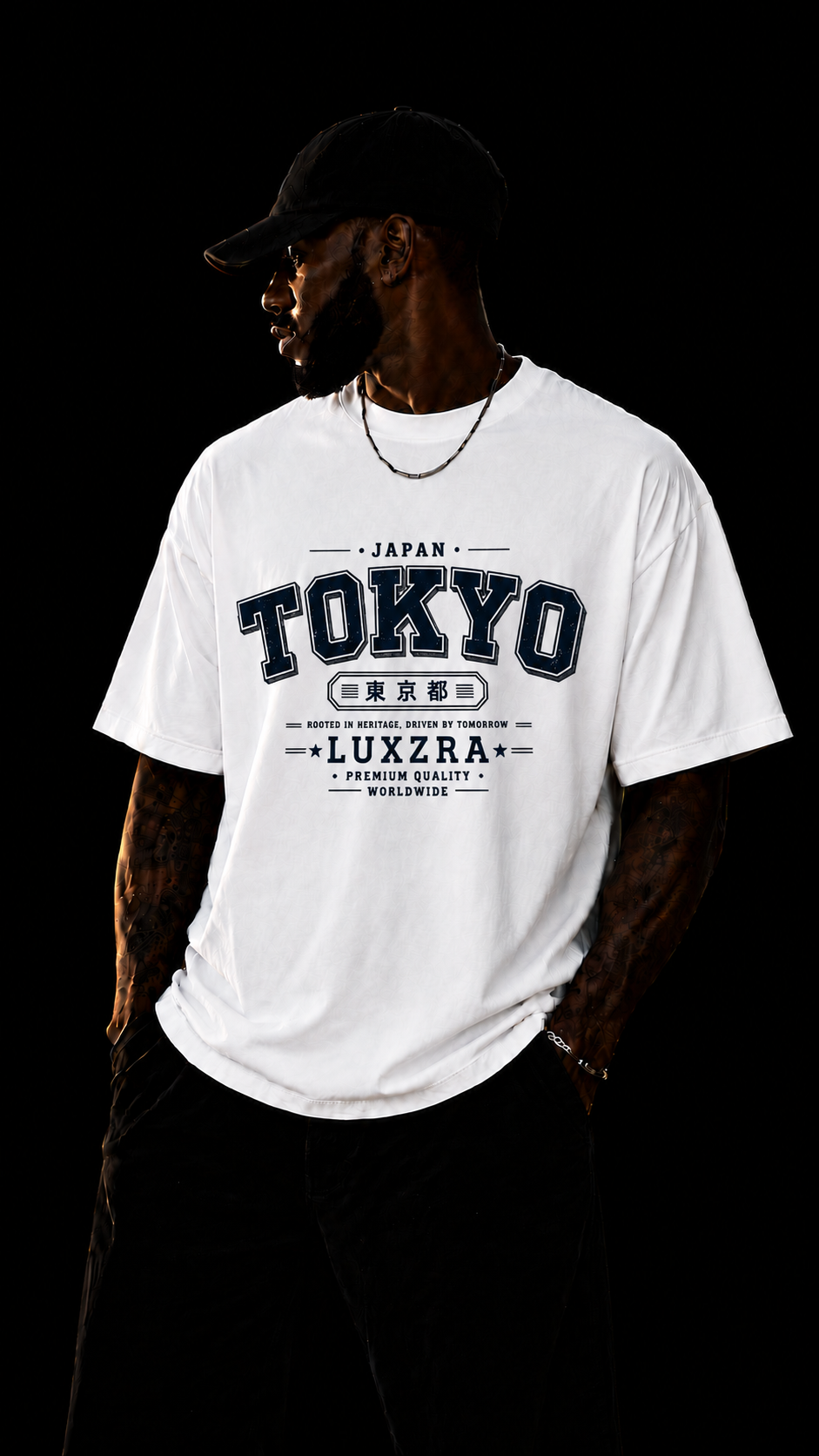 LUXZRA Tokyo Heritage Unisex Oversized Classic T-Shirt