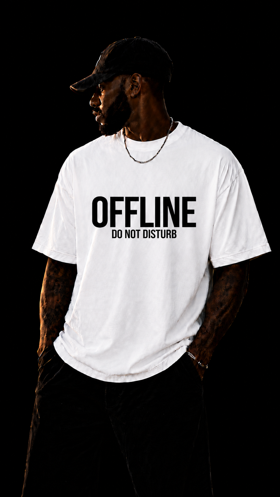LUXZRA Offline Protocol™ Unisex Oversized Classic T-Shirt