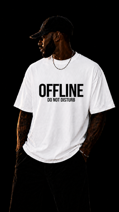 LUXZRA Offline Protocol™ Unisex Oversized Classic T-Shirt