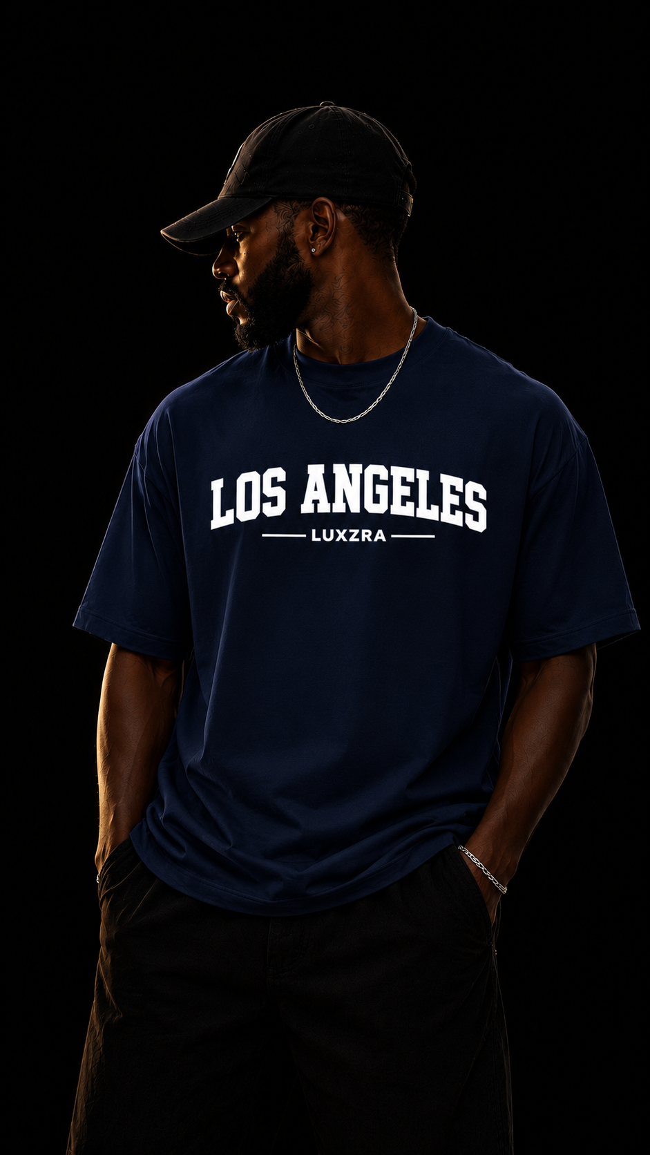 LUXZRA Skyline Varsity™ Unisex Oversized Classic T-Shirt