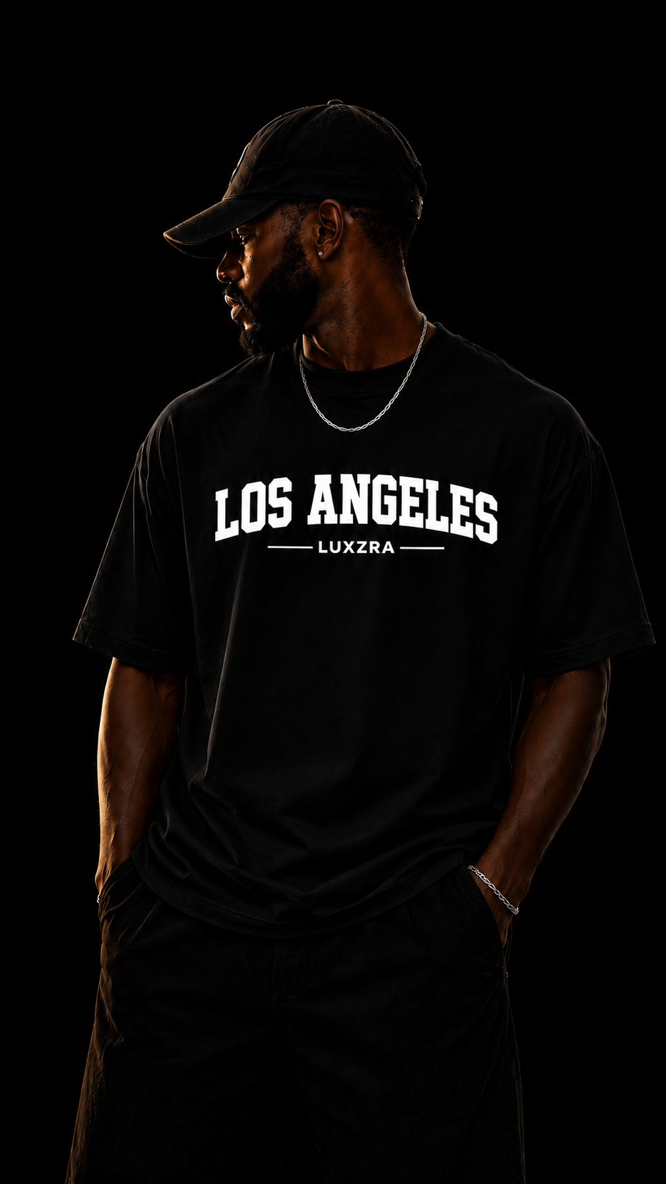 LUXZRA Skyline Varsity™ Unisex Oversized Classic T-Shirt
