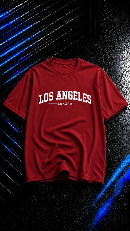 LUXZRA Skyline Varsity™ Unisex Oversized Classic T-Shirt