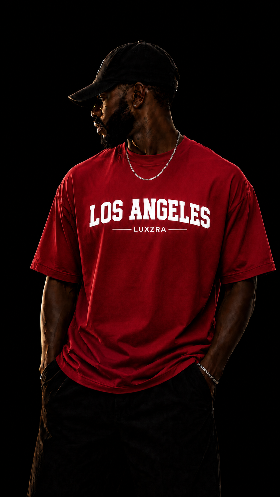 LUXZRA Skyline Varsity™ Unisex Oversized Classic T-Shirt