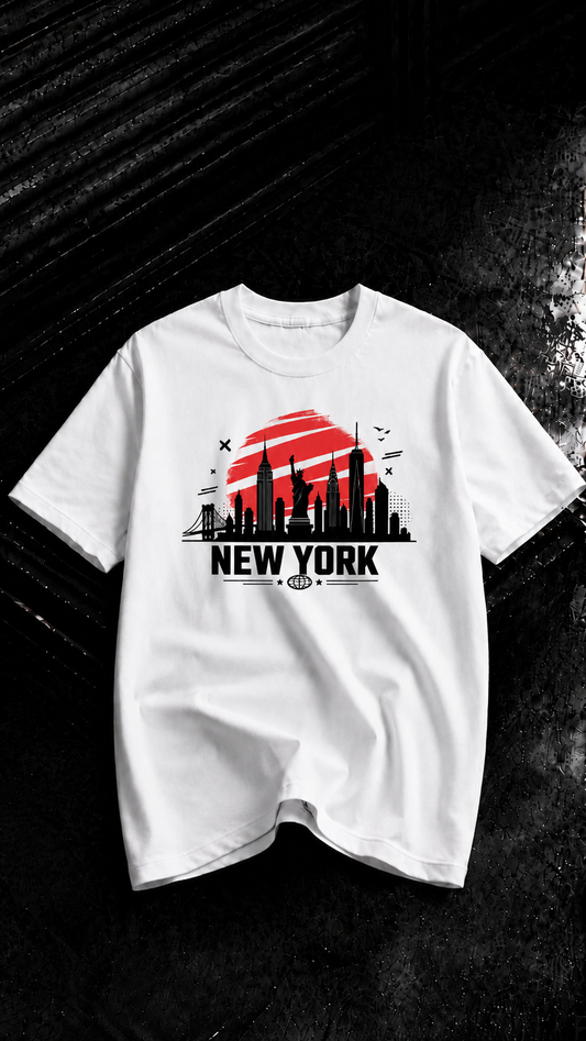 LUXZRA Urban Skyline™ Unisex Oversized Classic T-Shirt