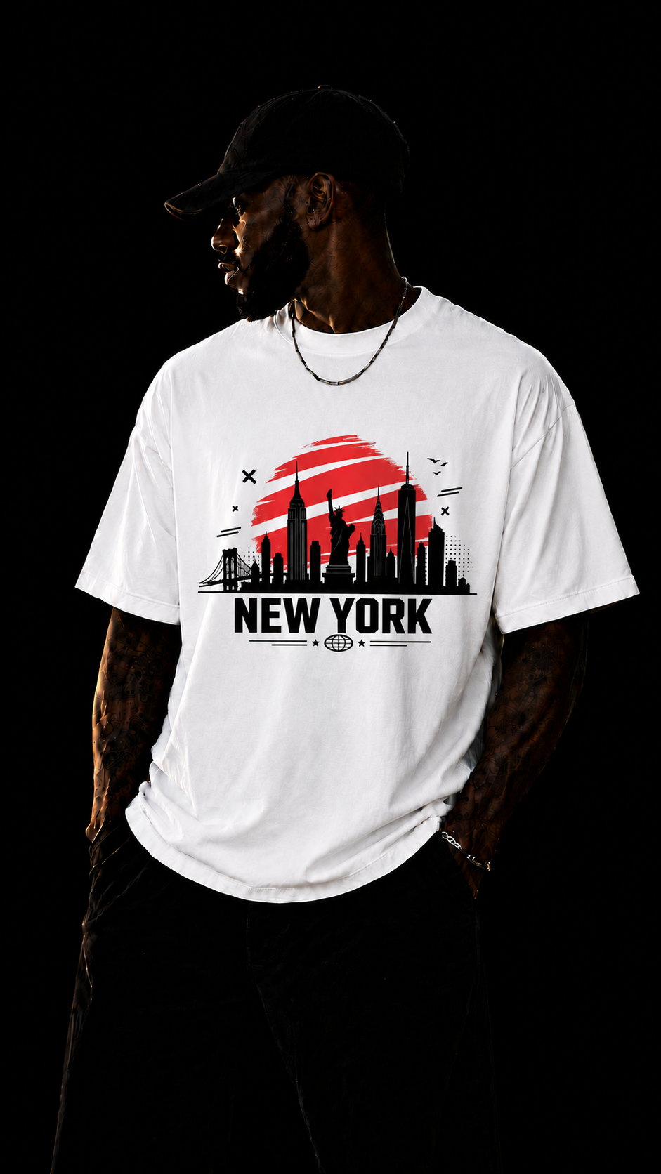 LUXZRA Urban Skyline™ Unisex Oversized Classic T-Shirt