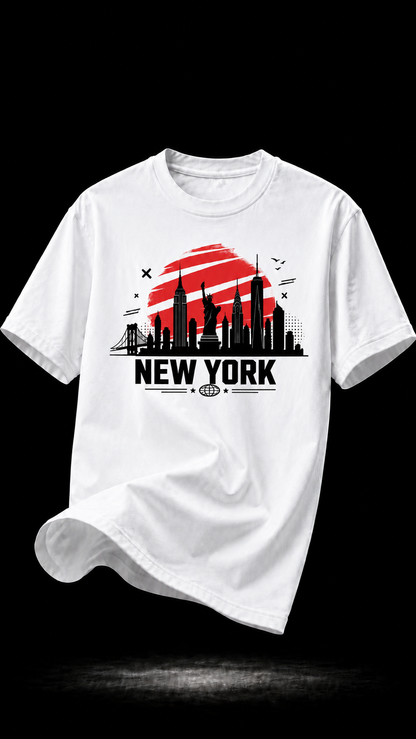 LUXZRA Urban Skyline™ Unisex Oversized Classic T-Shirt