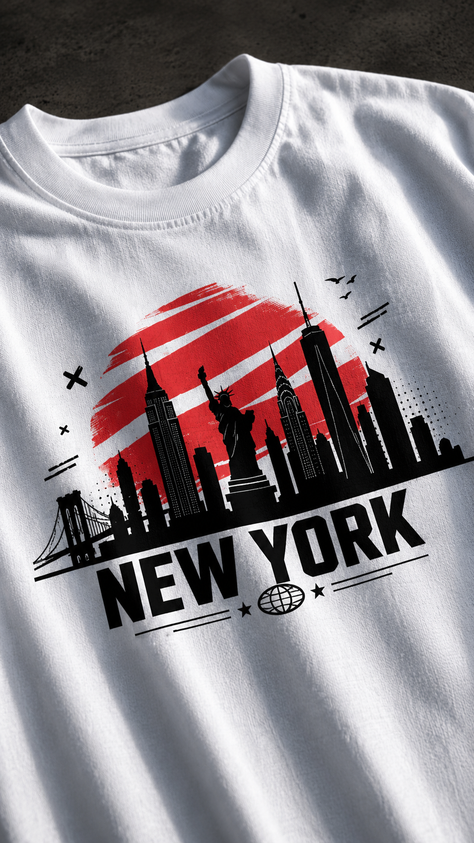 LUXZRA Urban Skyline™ Unisex Oversized Classic T-Shirt