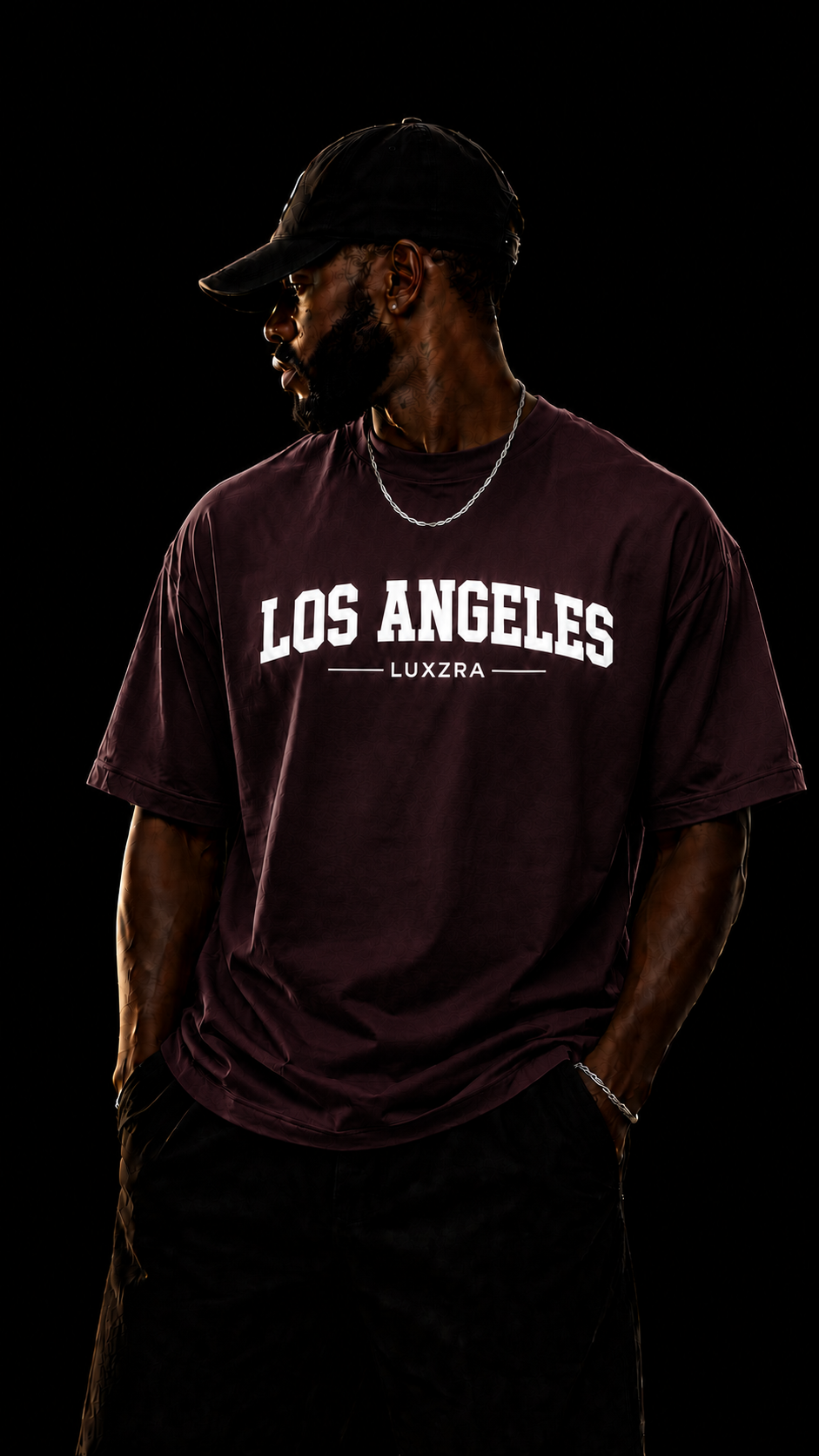 LUXZRA Skyline Varsity™ Unisex Oversized Classic T-Shirt
