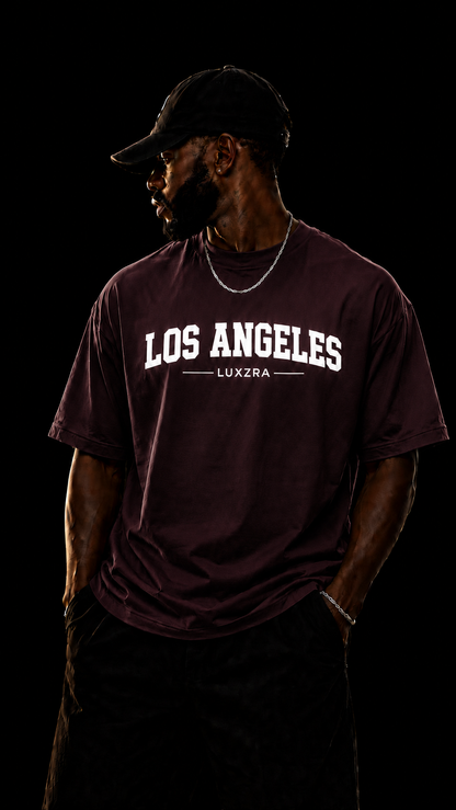 LUXZRA Skyline Varsity™ Unisex Oversized Classic T-Shirt