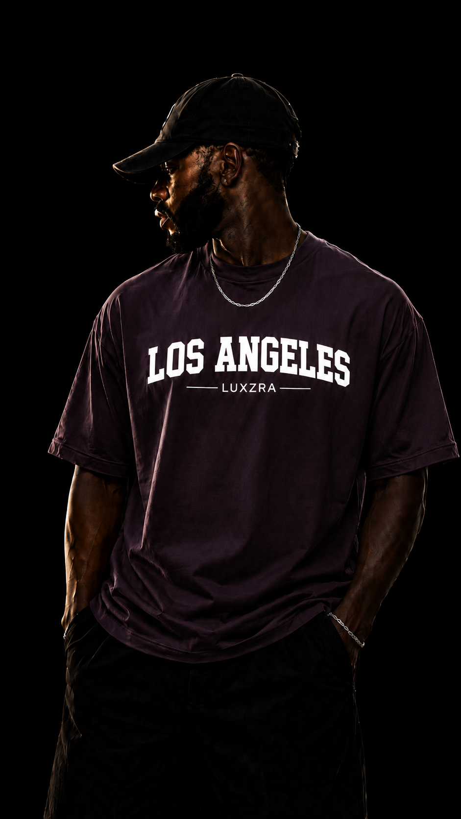 LUXZRA Skyline Varsity™ Unisex Oversized Classic T-Shirt