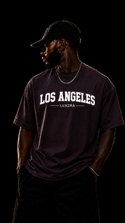 LUXZRA Skyline Varsity™ Unisex Oversized Classic T-Shirt