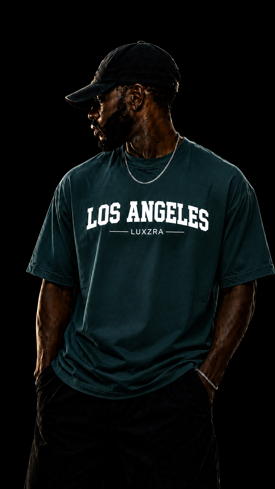 LUXZRA Skyline Varsity™ Unisex Oversized Classic T-Shirt