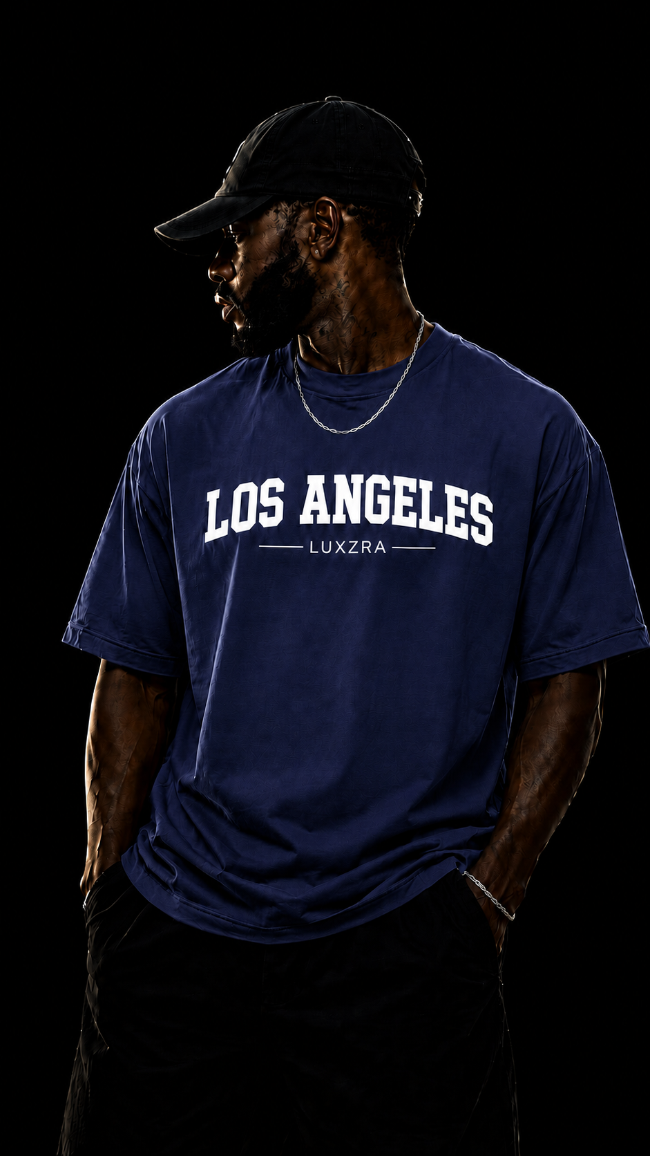 LUXZRA Skyline Varsity™ Unisex Oversized Classic T-Shirt