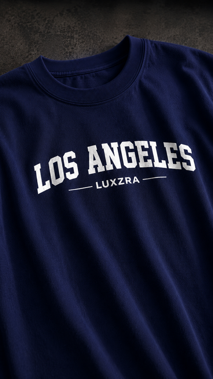 LUXZRA Skyline Varsity™ Unisex Oversized Classic T-Shirt