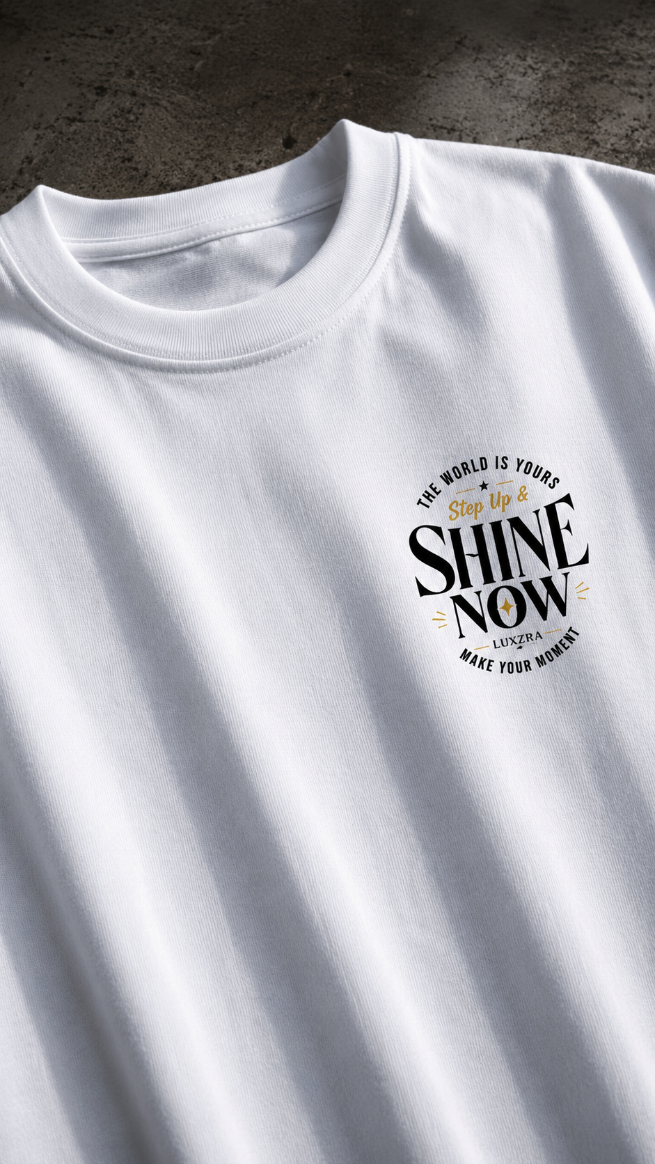 LUXZRA Motion Glow™ Unisex Oversized Classic T-Shirt