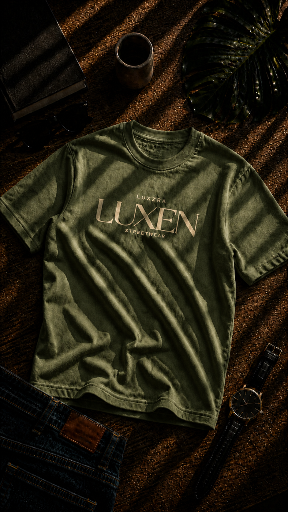 LUXZRA UUXEN GOLD SIGNATURE™ T-SHIRT
