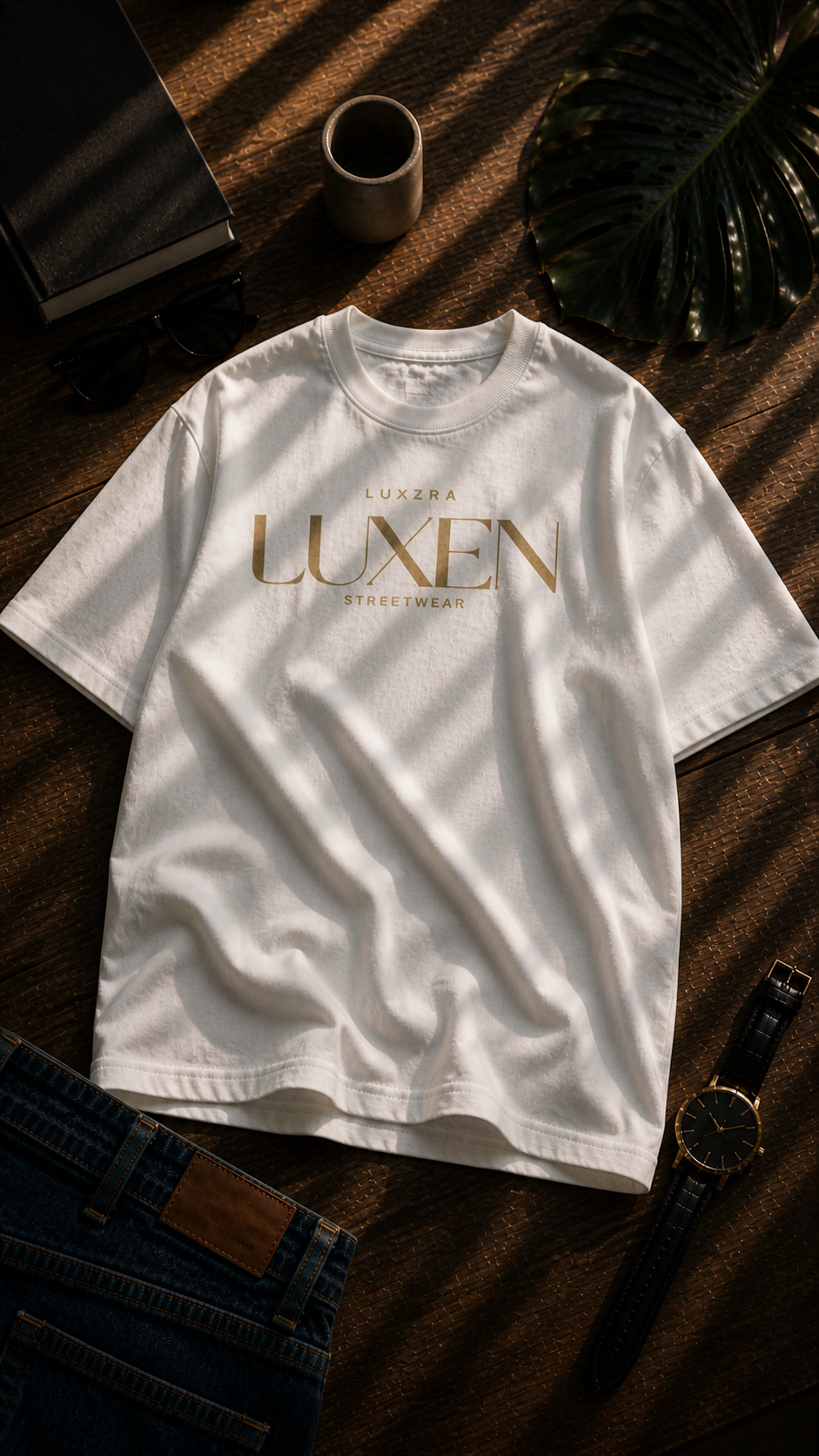 LUXZRA UUXEN GOLD SIGNATURE™ T-SHIRT
