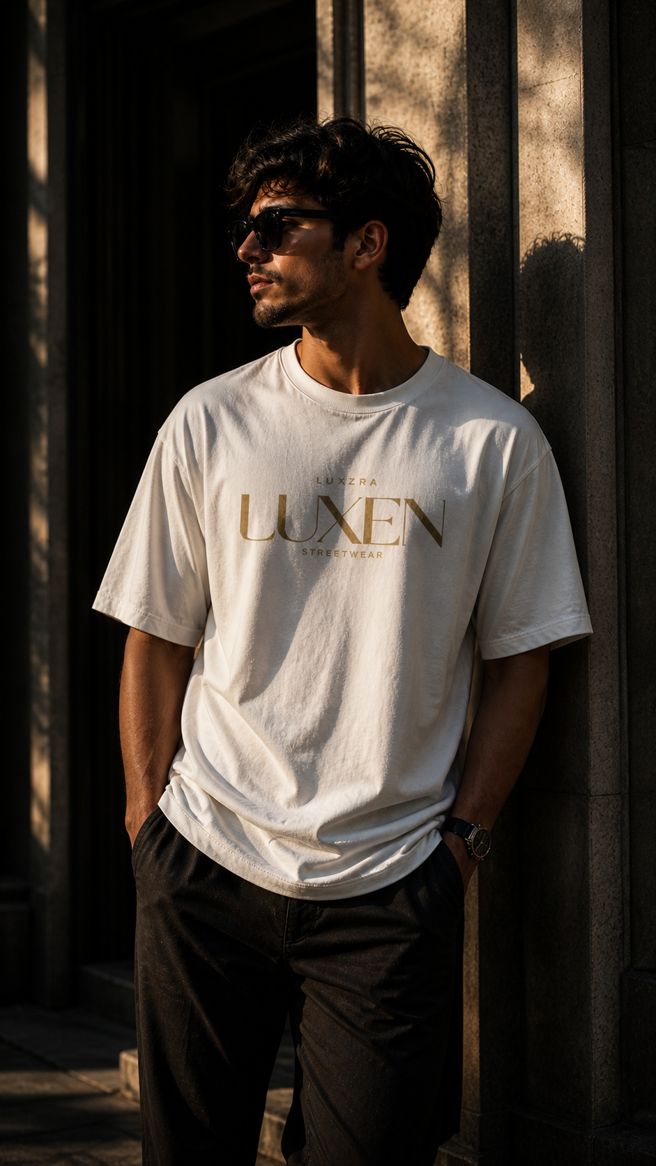 LUXZRA UUXEN GOLD SIGNATURE™ T-SHIRT