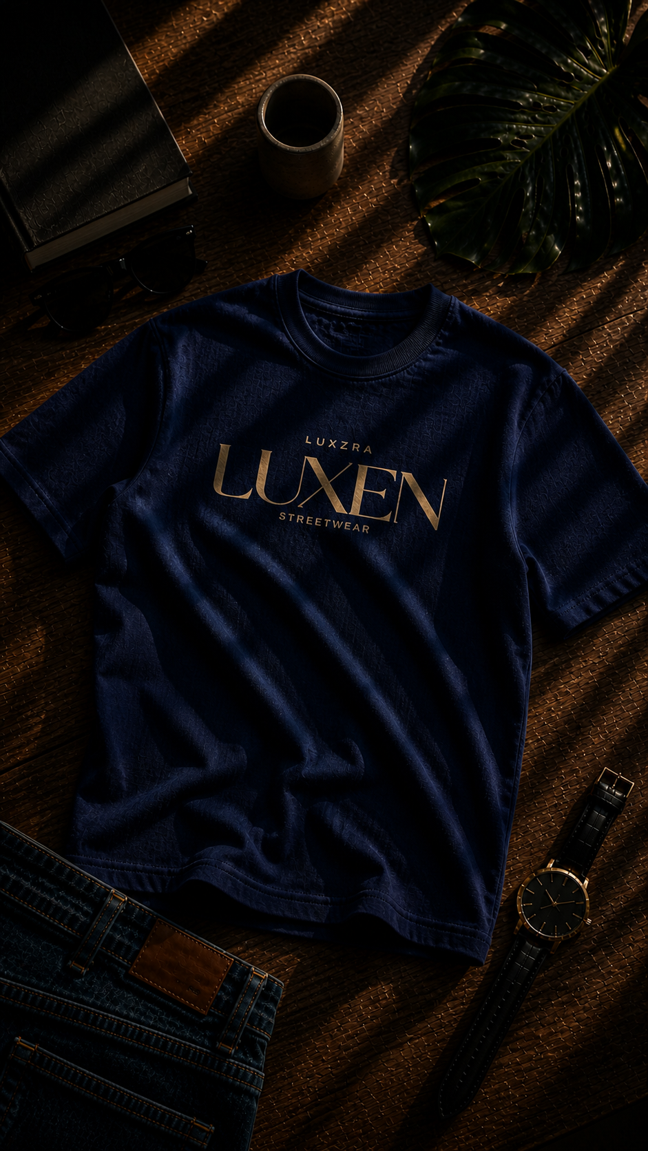 LUXZRA UUXEN GOLD SIGNATURE™ T-SHIRT