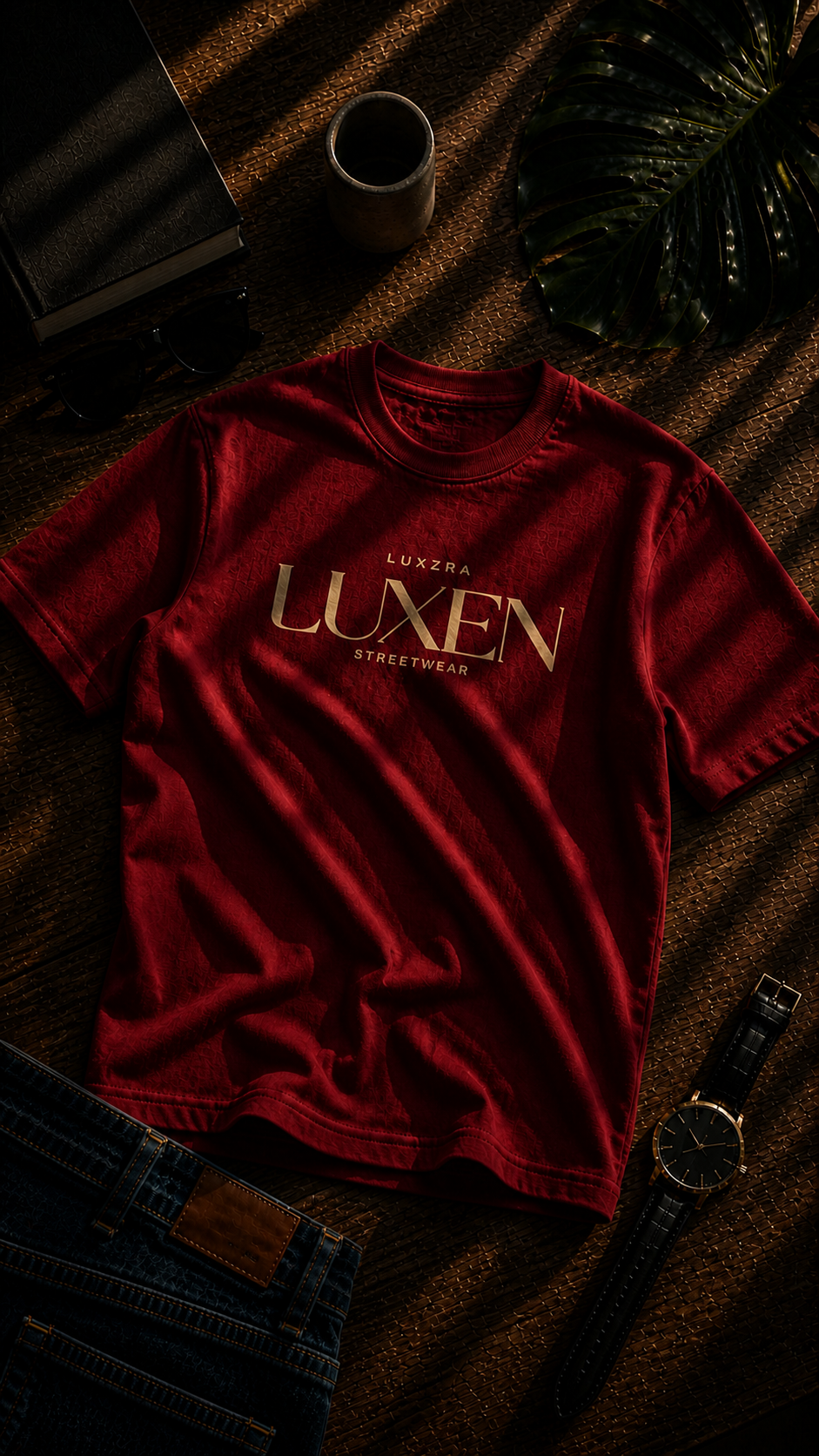 LUXZRA UUXEN GOLD SIGNATURE™ T-SHIRT