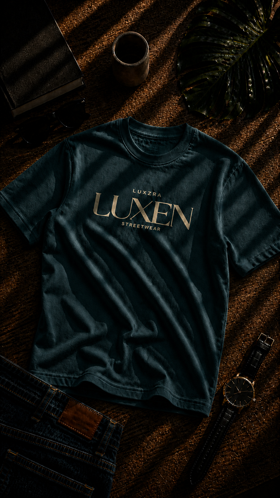 LUXZRA UUXEN GOLD SIGNATURE™ T-SHIRT
