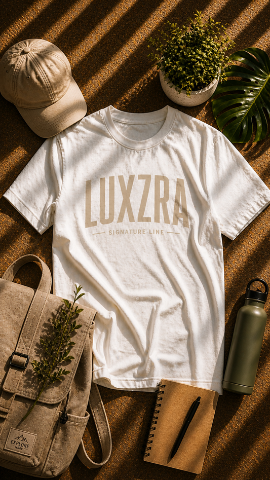 LUXZRA Axis Signature™ Unisex Oversized Classic T-Shirt