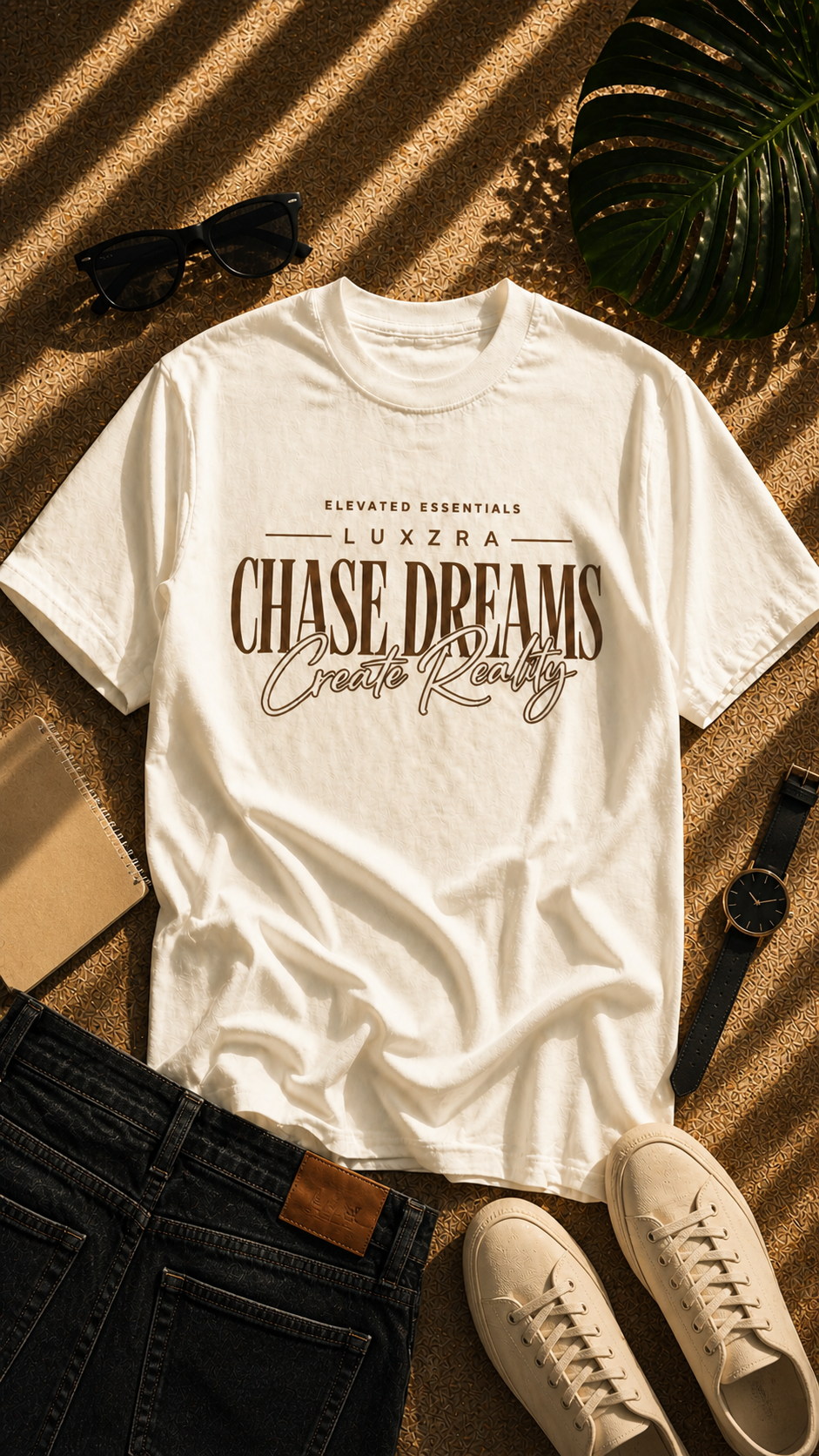 LUXZRA Dune Glow™ Unisex Oversized Classic T-Shirt