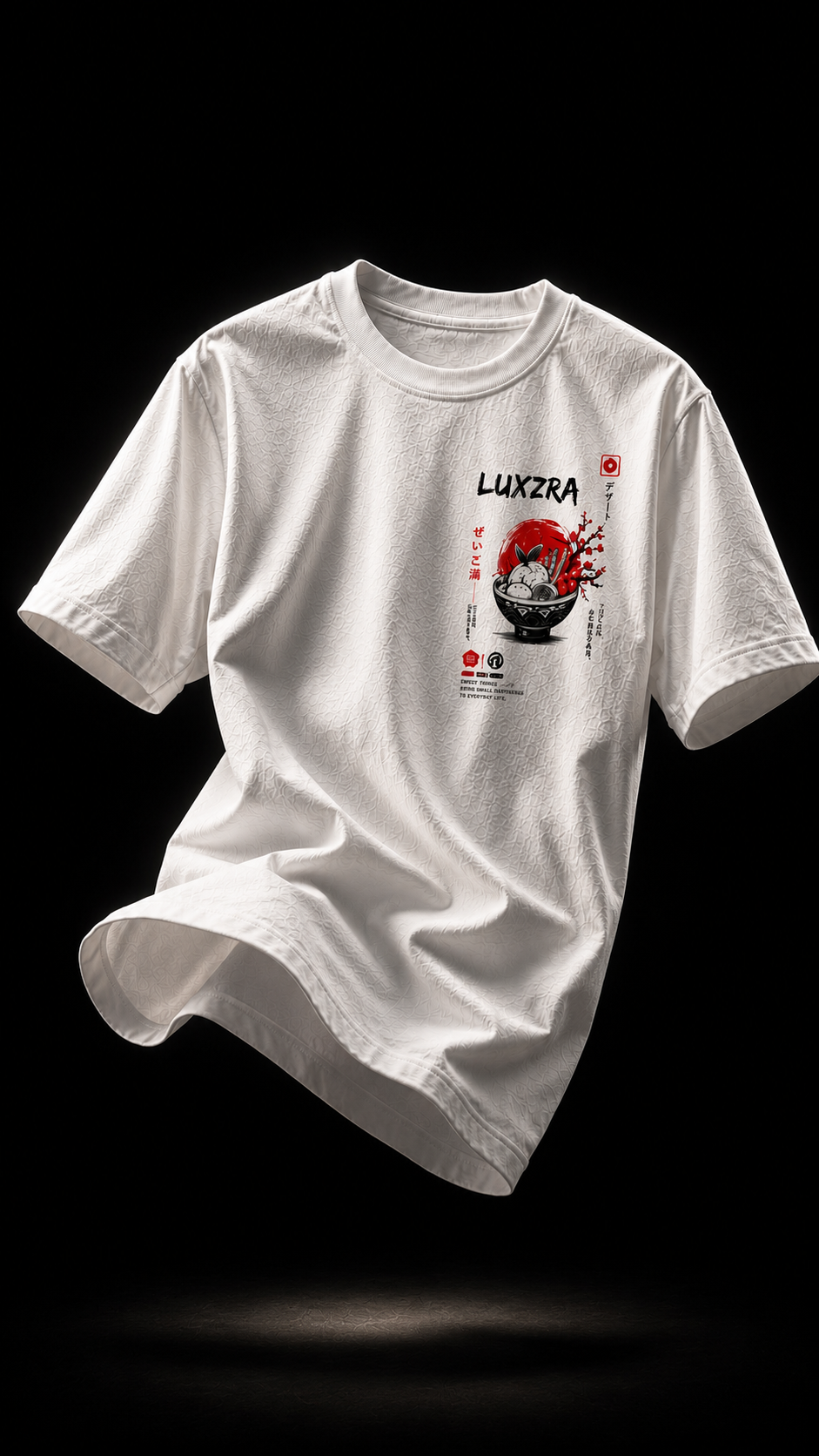 LUXZRA Crimson Zen™ Unisex Oversized Classic T-Shirt