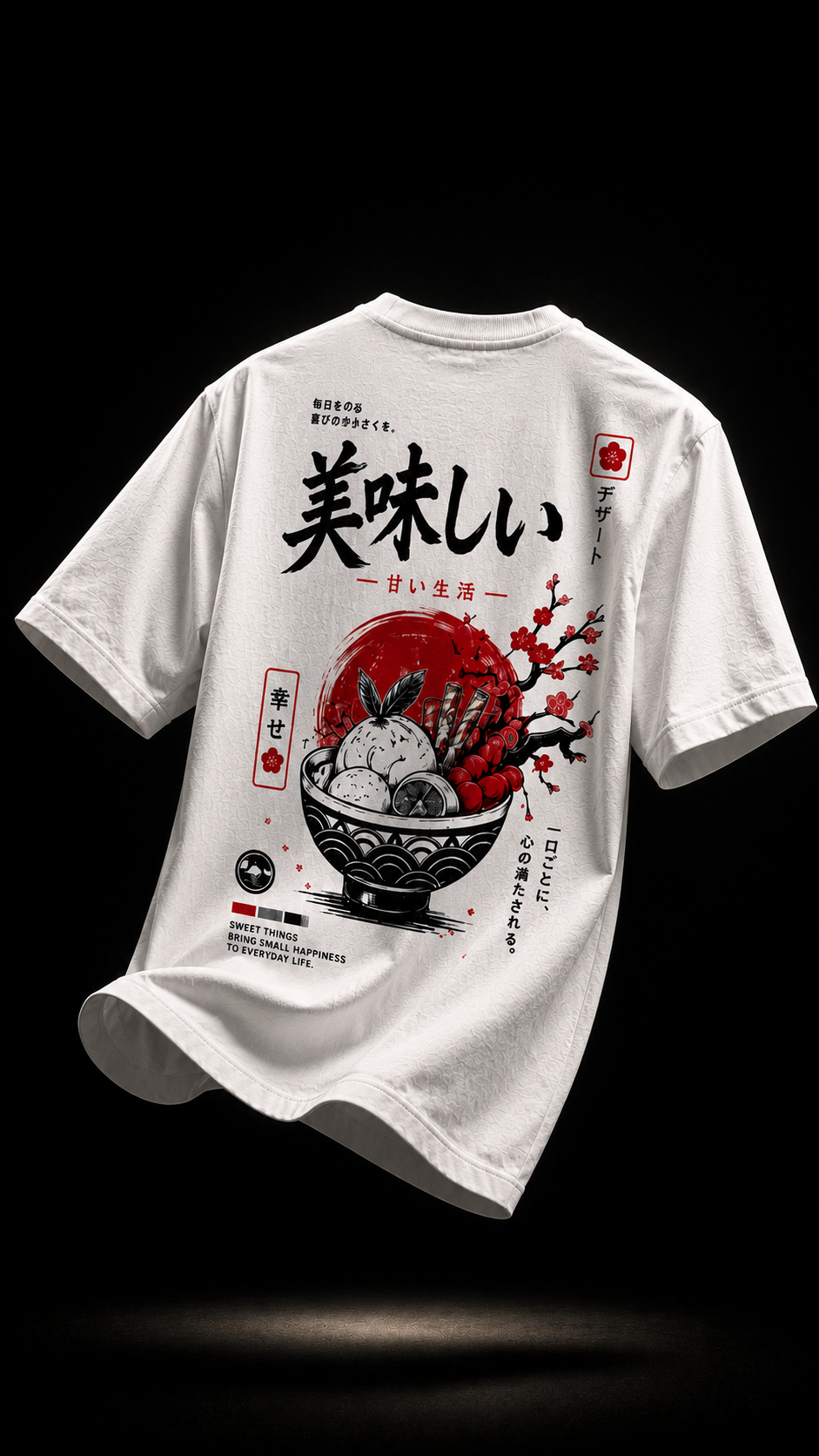 LUXZRA Crimson Zen™ Unisex Oversized Classic T-Shirt