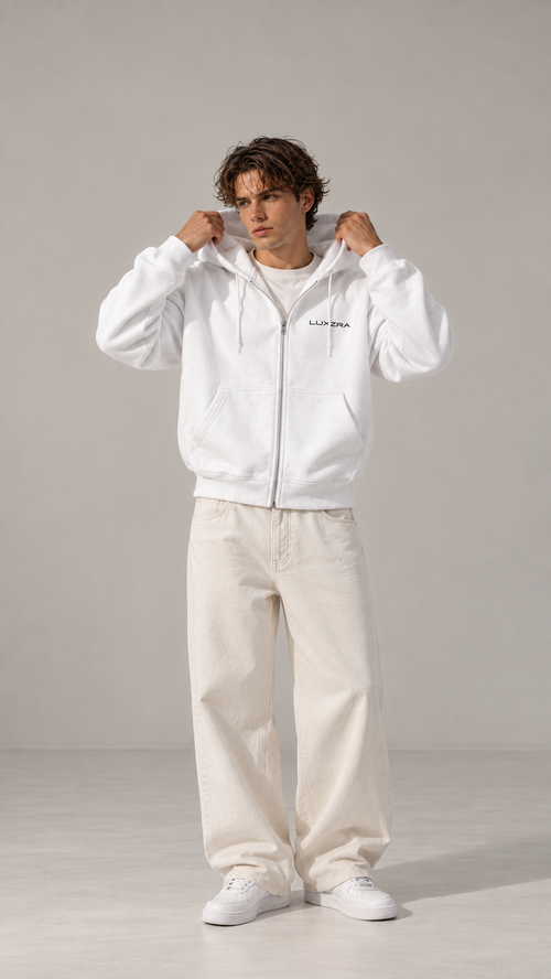 LUXZRA Reverie™ Unisex Zip Hoodie