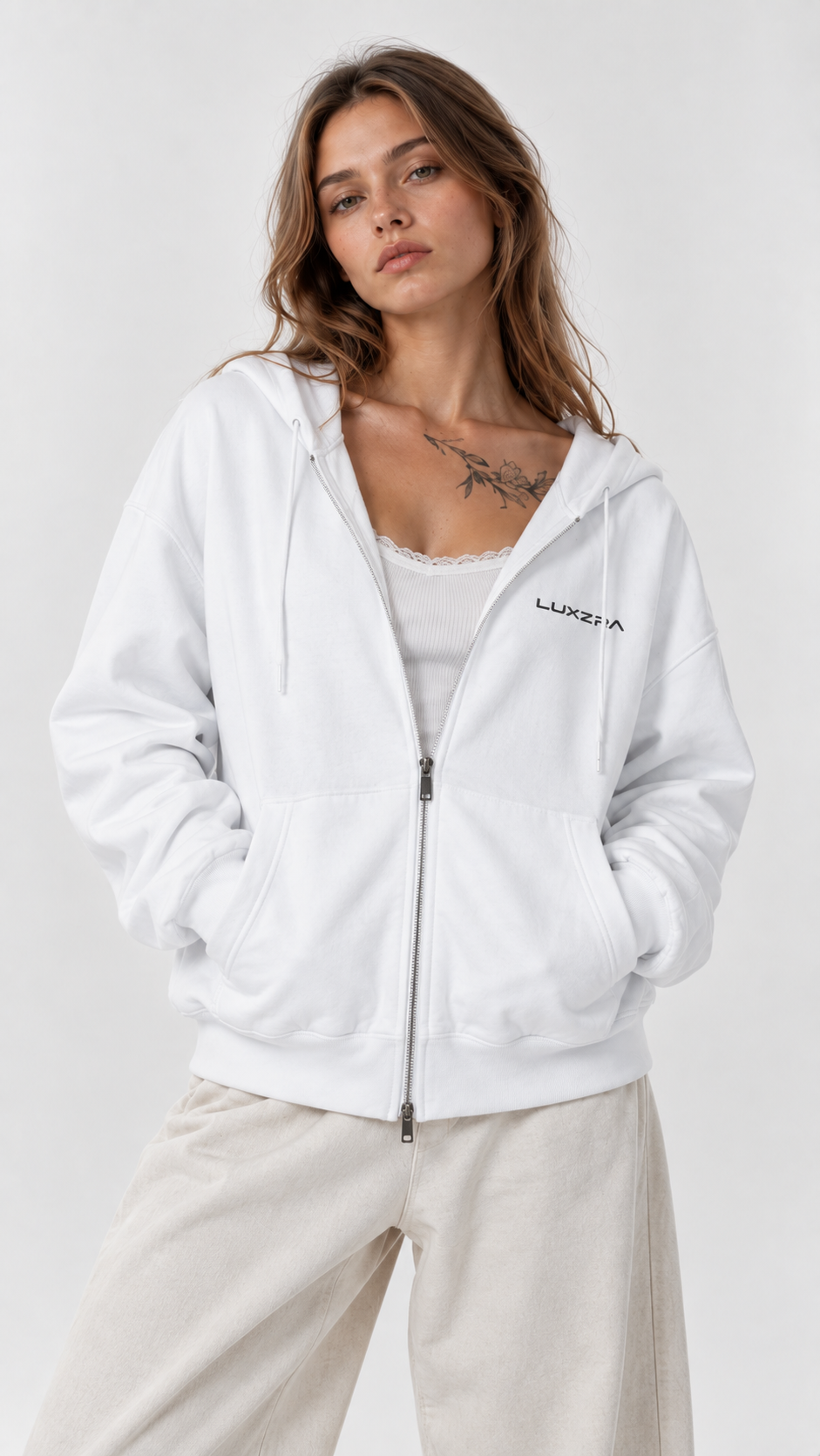 LUXZRA Reverie™ Unisex Zip Hoodie