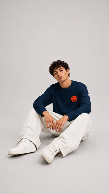 Relief Longsleeve Puff Men's Full Sleeve T-Shirt