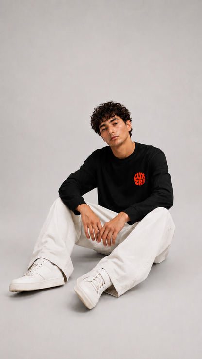 Relief Longsleeve Puff Men's Full Sleeve T-Shirt