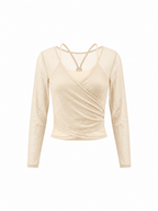 Women's 2-Piece Layered Yoga T-Shirt