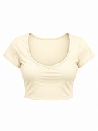 Women's Slim Cap Sleeve Crop T-Shirt
