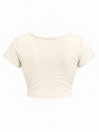 Women's Slim Cap Sleeve Crop T-Shirt