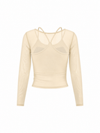 Women's 2-Piece Layered Yoga T-Shirt