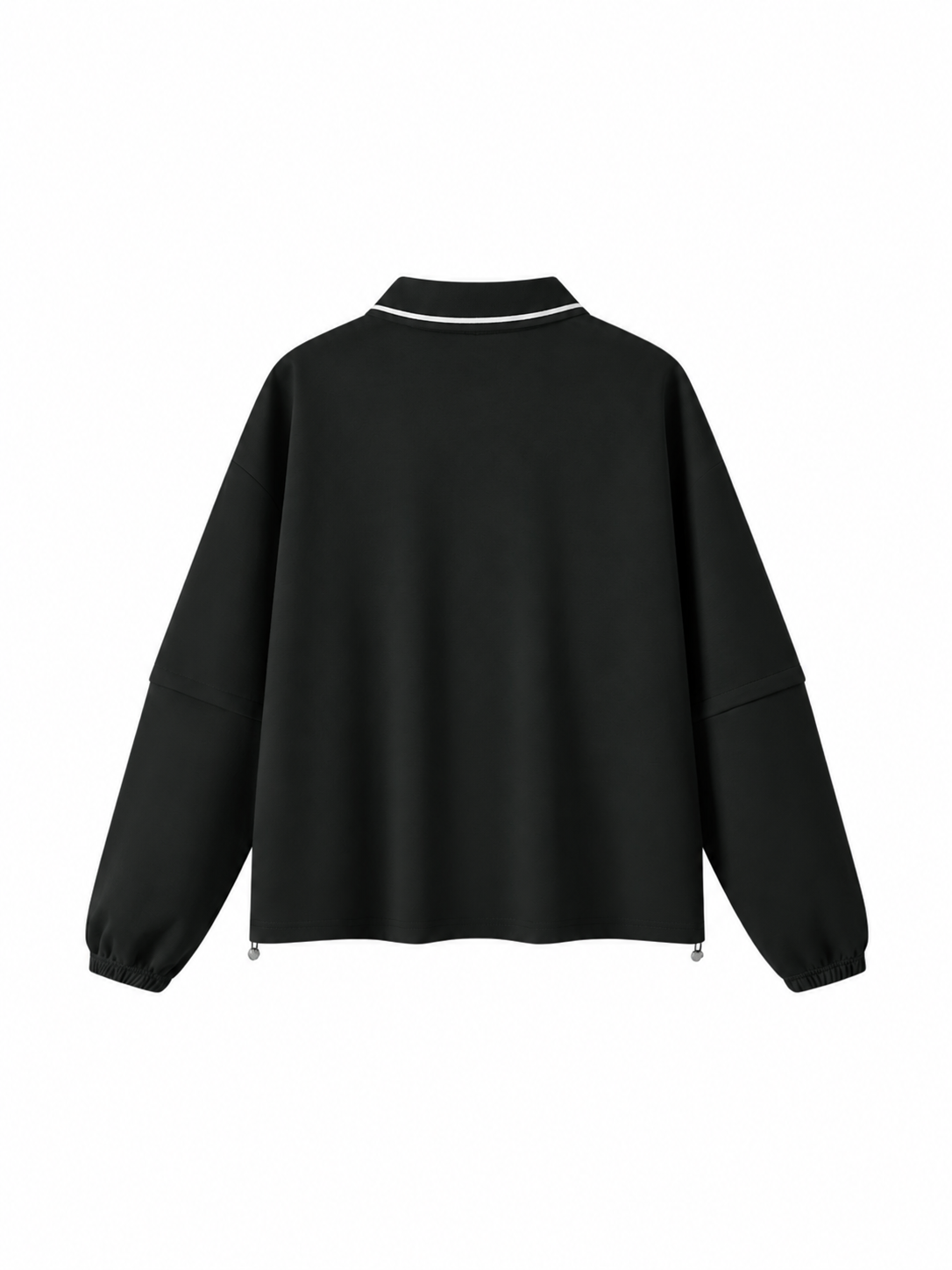 Unisex Boxy Collared Detachable Sweatshirt