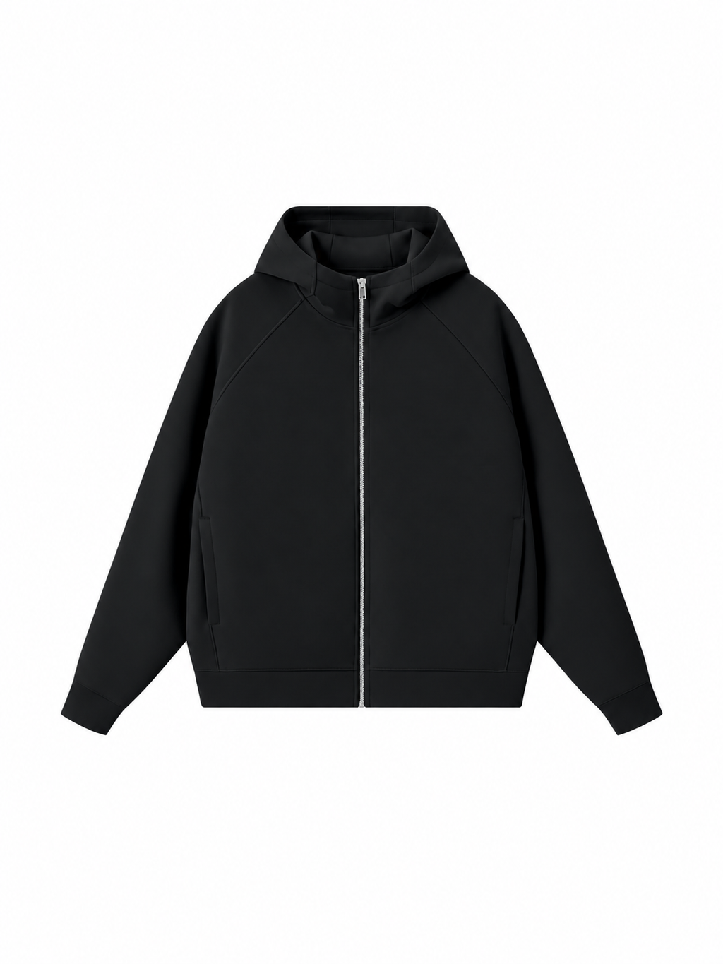 Unisex Raglan Full Zip Hoodie