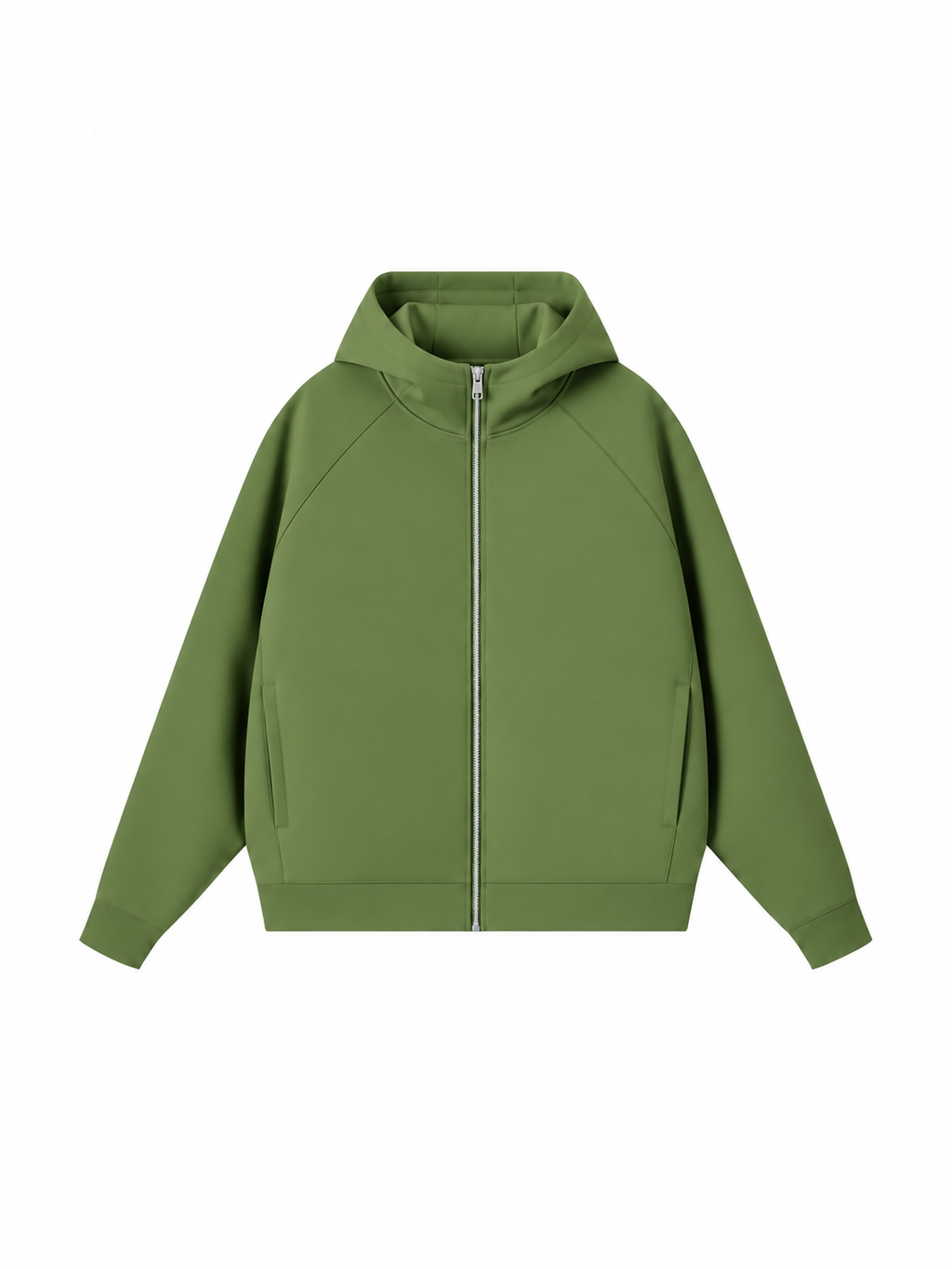 Unisex Raglan Full Zip Hoodie