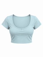 Women's Slim Cap Sleeve Crop T-Shirt