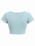 Women's Slim Cap Sleeve Crop T-Shirt