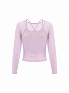Women's 2-Piece Layered Yoga T-Shirt