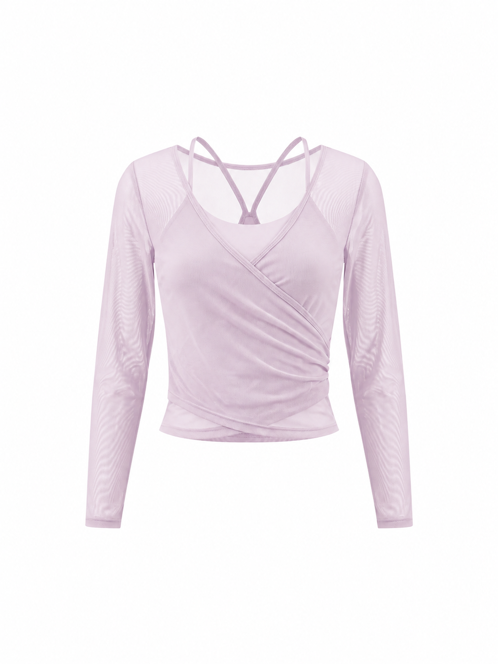 Women's 2-Piece Layered Yoga T-Shirt