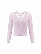 Women's 2-Piece Layered Yoga T-Shirt