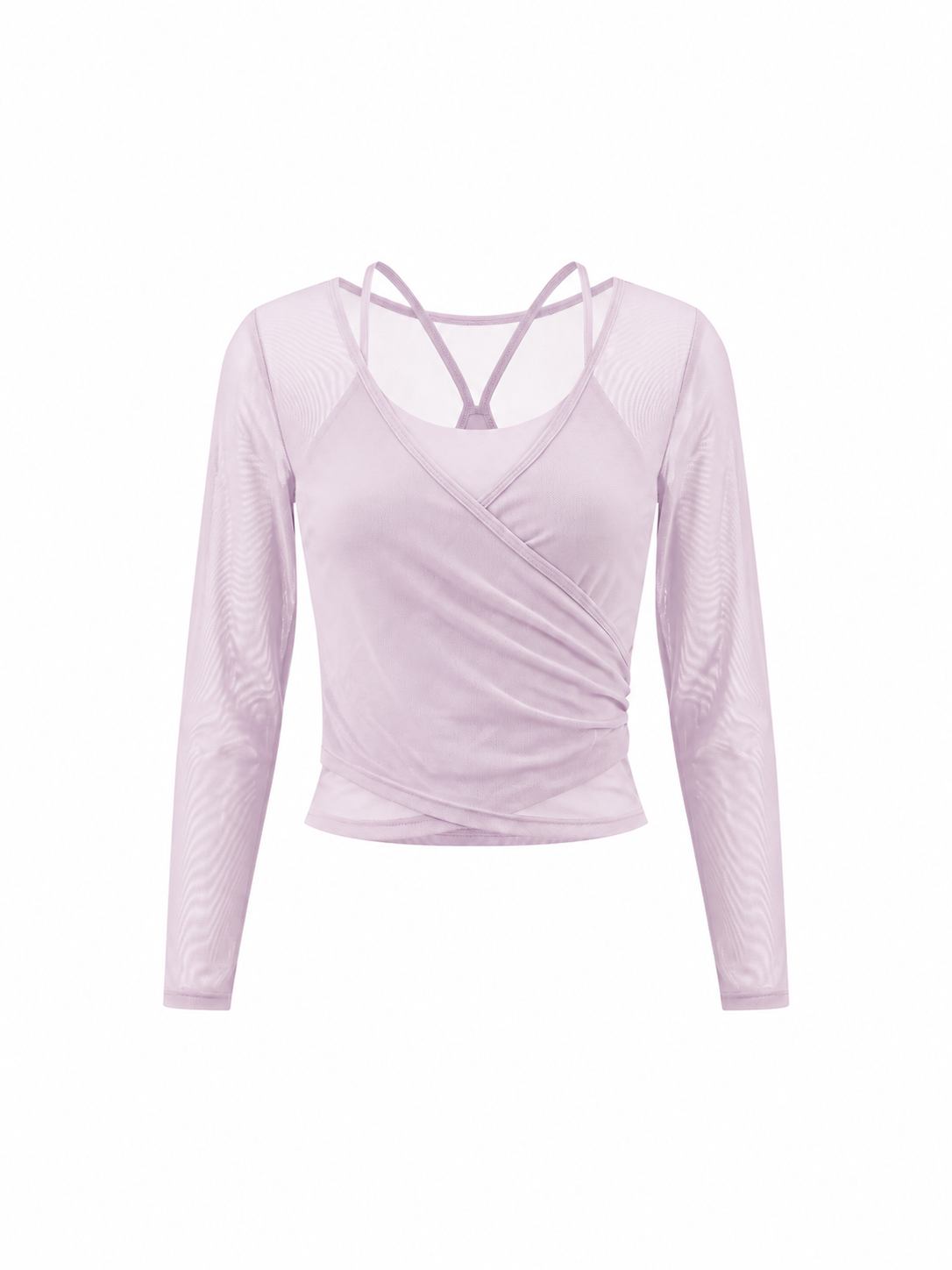 Women's 2-Piece Layered Yoga T-Shirt