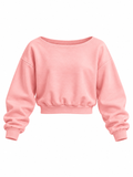 Women's Off-Shoulder Sweatshirt